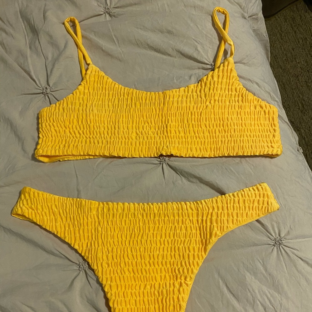Yellow Two-Piece Bikini from Shein!